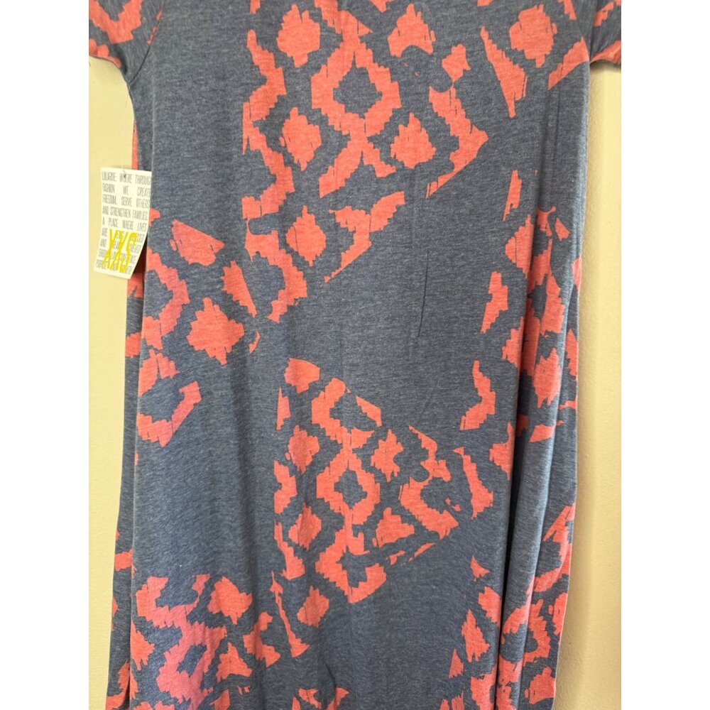 Lularoe Carly Hi Low Dress Geometric Size XXS Stretchy NWT - Picture 5 of 15